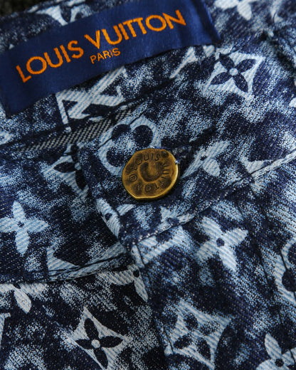 all over print jacquard jeans XC0823102304