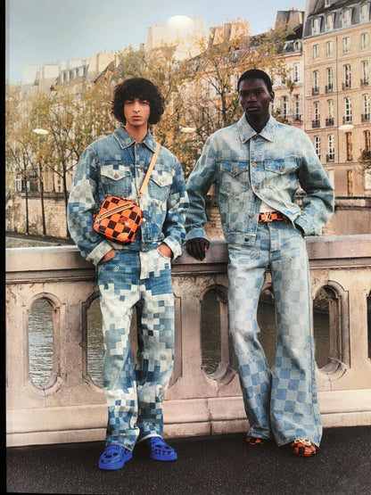 LV Plaid jeans 1825022820