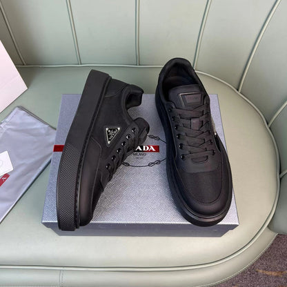 New breathable leather and canvas sneakers 1824041902