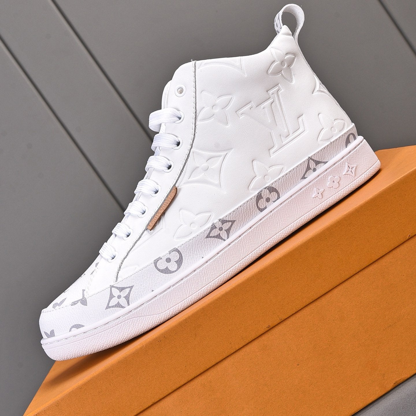 Luxury Pattern Two Tone Trendy High-top Shoes