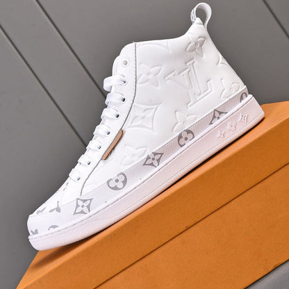 Luxury Pattern Two Tone Trendy High-top Shoes
