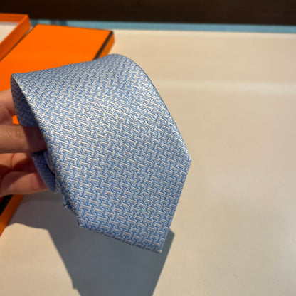 Geometric H pattern tie 1824053001