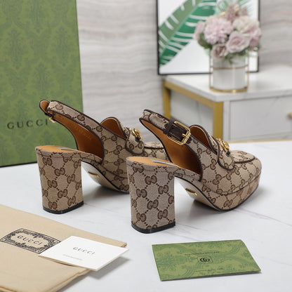 GG Horsebit slingback pumps 1825031805