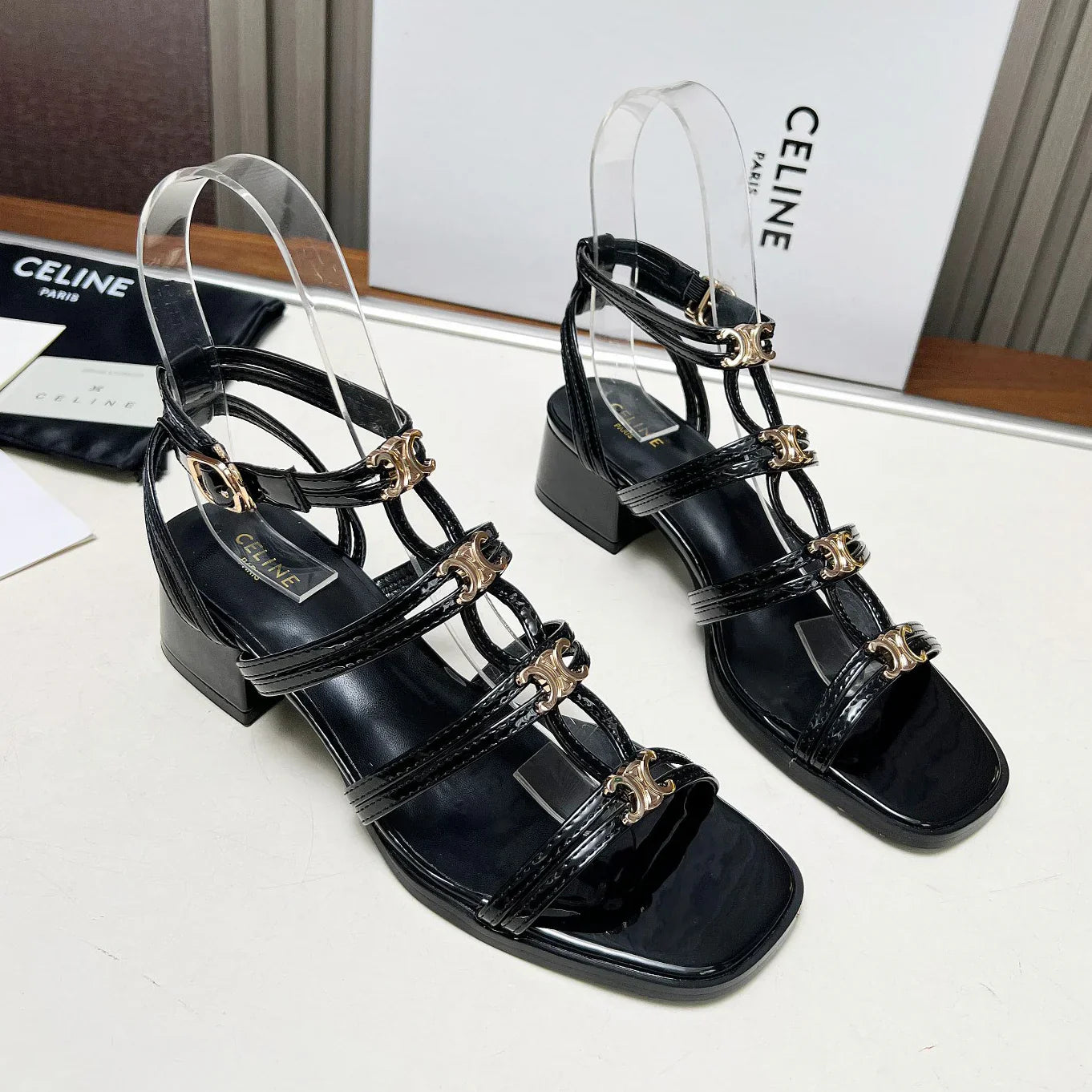 New fashion old flower thick slope heel sandals 1025051405