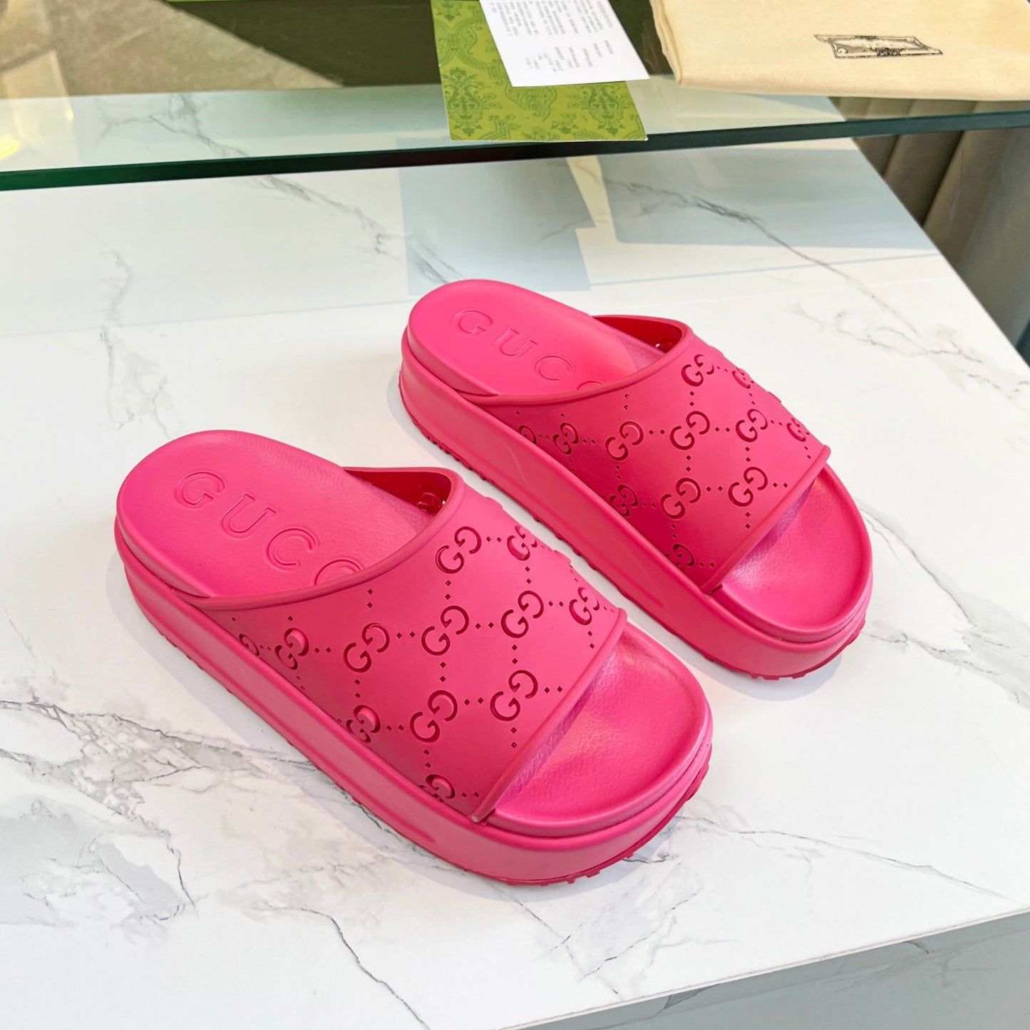 G logo ice cream platform slippers  XC16061203