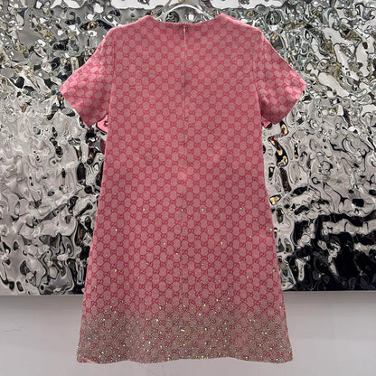 Luxury Peplum Short Sleeve Dress 1025031409