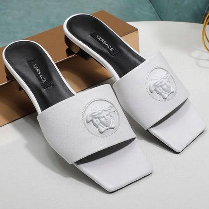 Classic Fashion Comfortable Head Flat Square Large Size Slippers 1024040208