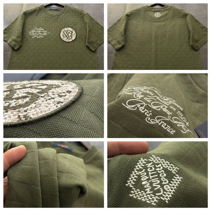 LV Chess jacquard + small logo embroidery T-shirt 1825041706