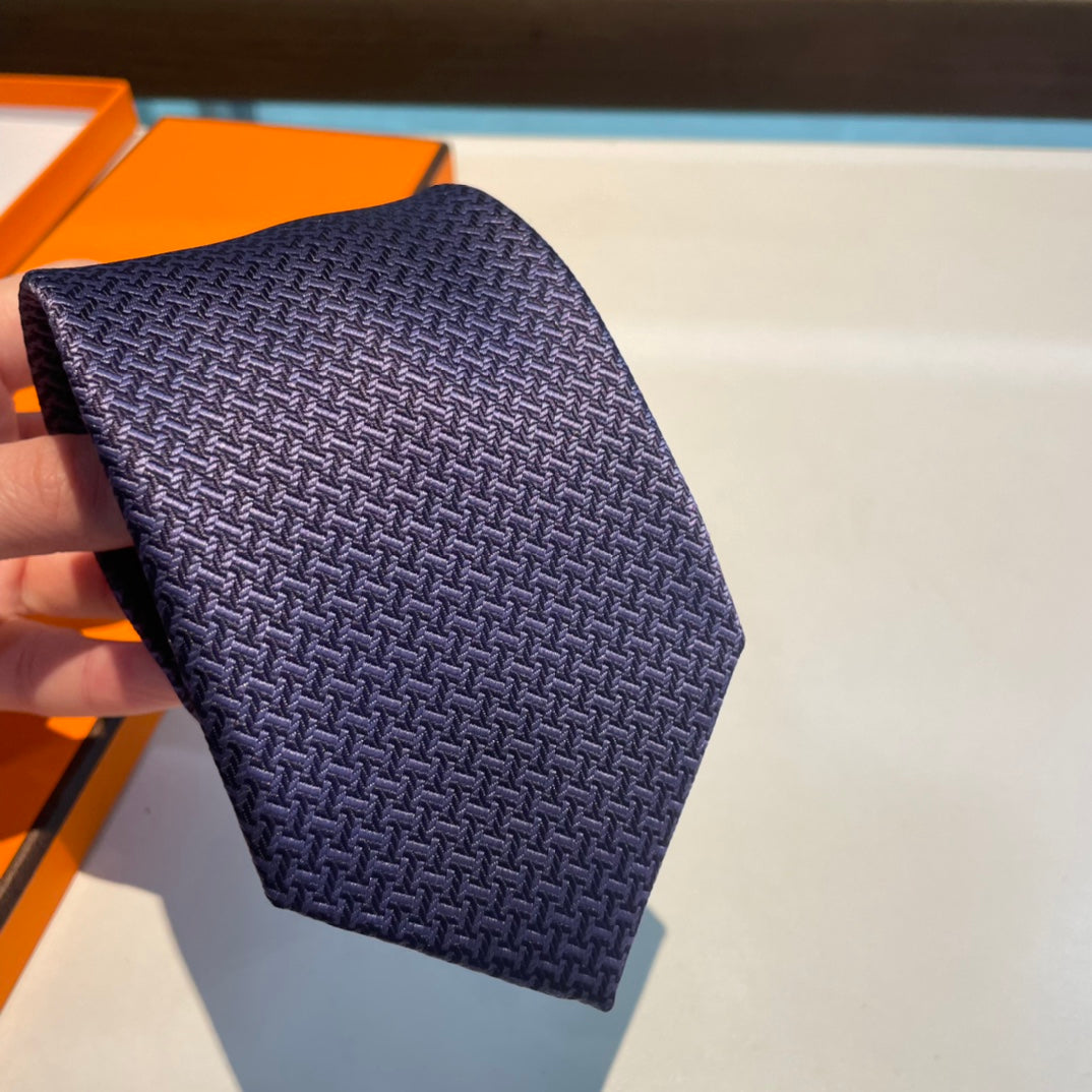 Geometric H pattern tie 1824053001