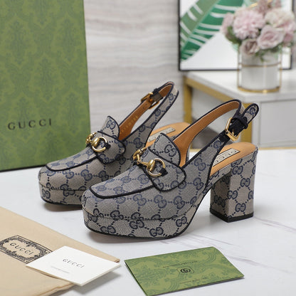 GG Horsebit slingback pumps 1825031805