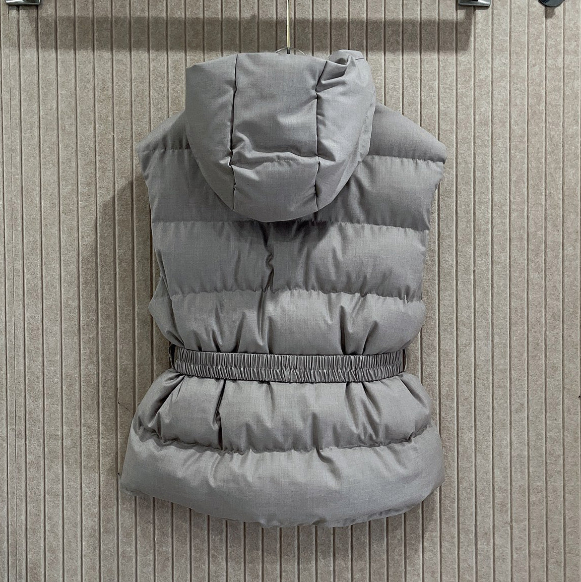 P hooded cotton vest jacket 1825090901