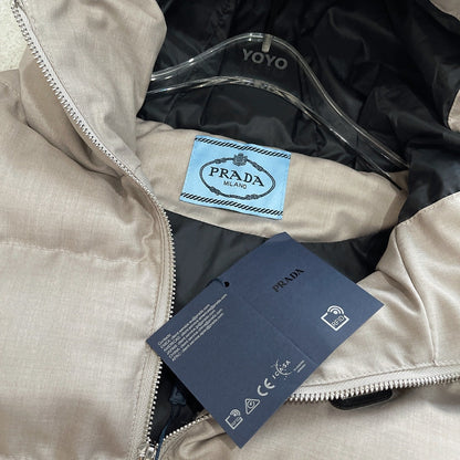 P hooded cotton vest jacket 1825090901
