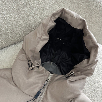 P hooded cotton vest jacket 1825090901