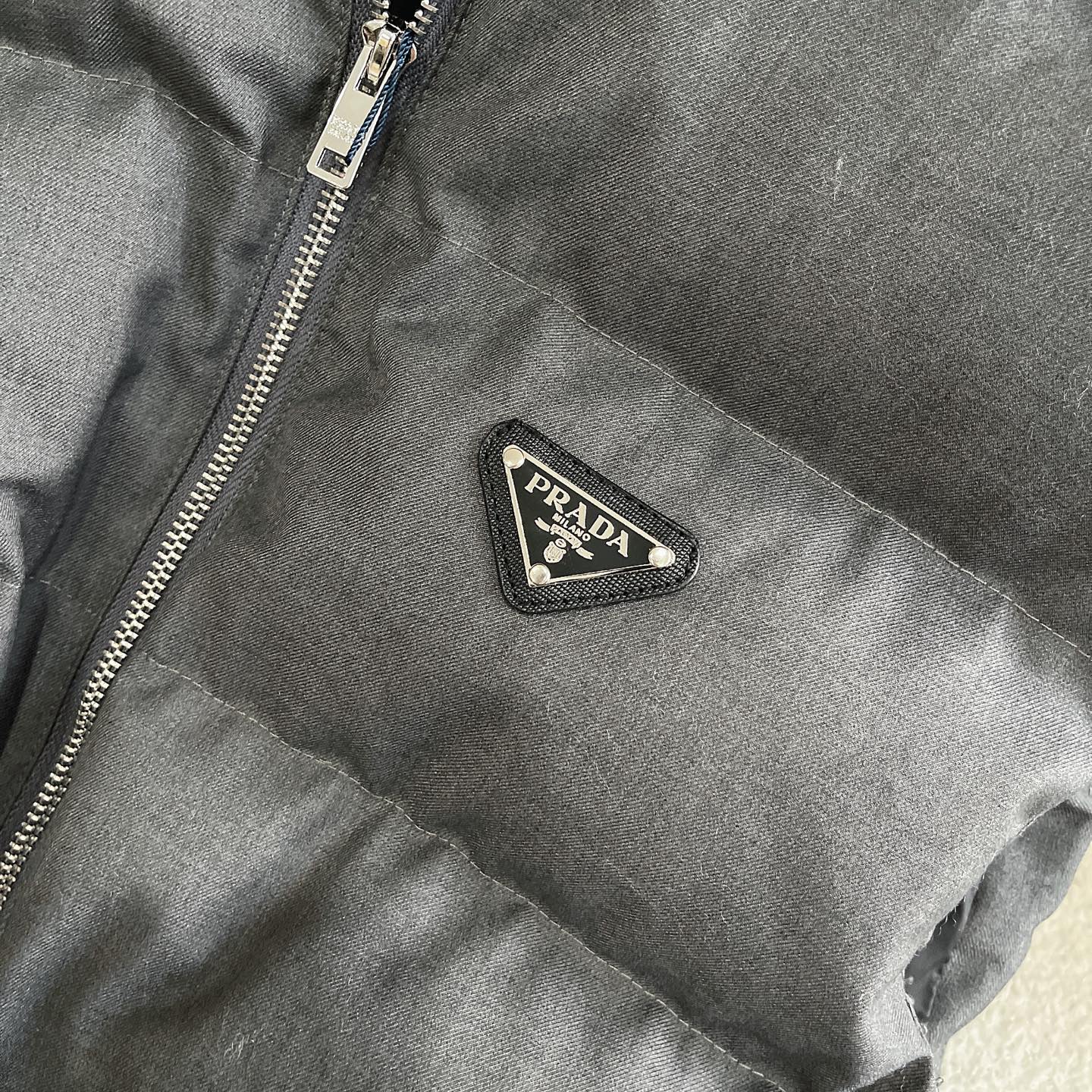 P hooded cotton vest jacket 1825090901