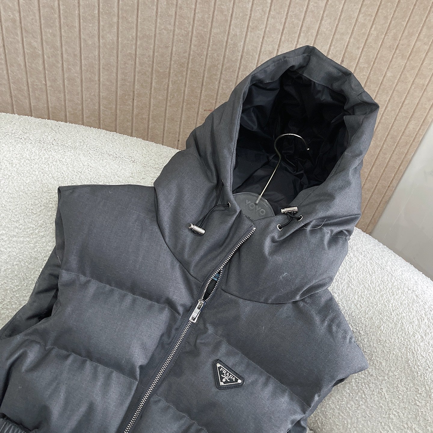 P hooded cotton vest jacket 1825090901