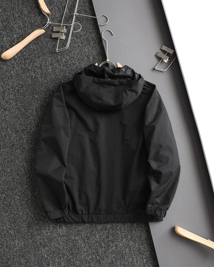 Reversible Logo Print Hooded Jacket 1825090903