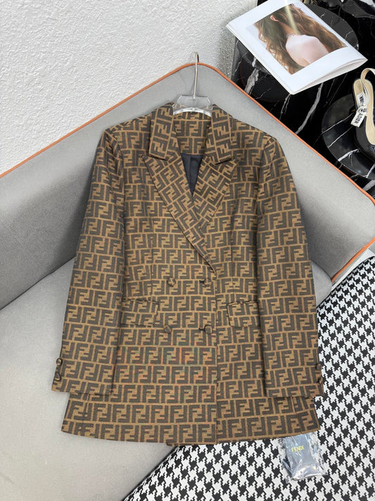 F Double-breasted suit jacket 1825090912