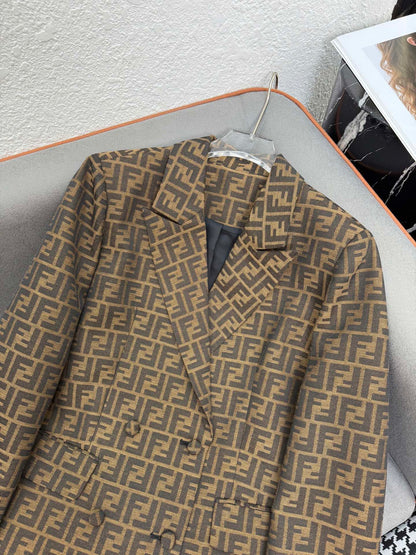 F Double-breasted suit jacket 1825090912