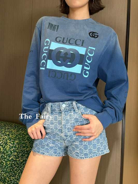 G Heavy washed gradient sweatshirt 1825090907