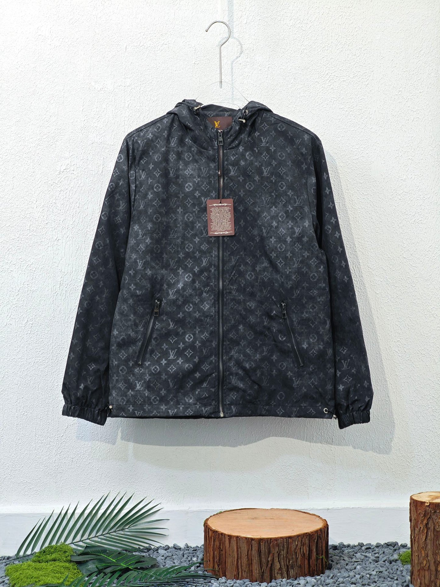 L Casual couple hooded jacket windbreaker coat 1825091603